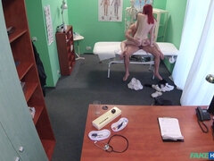 Fake Hospital - Cute Redhead Rides Doctor For Cash 1