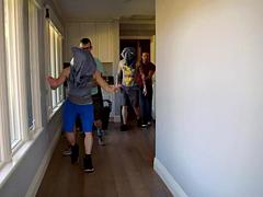 アナル, デカチン, フェラチオ, イく瞬間, チン, ラティーナ, 筋肉, オフィス