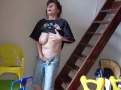 Buxom mature Lacey Starr and her latina cougar lover enjoy a sensual rubdown