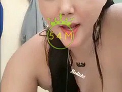 アジア人, ぽっちゃり, デカパイ, 中出し, ディルド, 熟年, 淫乱熟女, オッパイの