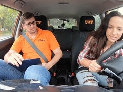 Chica, Verga grande, Mamada, Universidad, Europeo, Orgasmo, Al aire libre