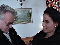 Ébano, Despelote, Alemán, Abuelo, Sexo duro, Masaje, Bragas, Puta