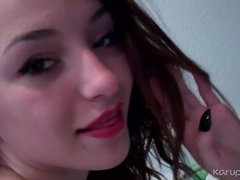 Amateur, Morena, Cocina, Bragas, Afeitado, Solo