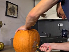 VIP4K. Mature woman is fucked by her stepson on Halloween