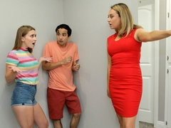 Blondine, Geschnappt, Hundestellung, Handjob, Mutti, Entkleiden, Jungendliche (18+), Titten