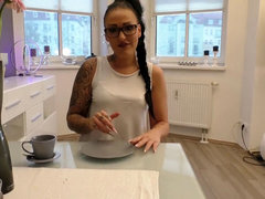 Grote lul, Sperma shot, Sperma in gezicht, Voeten, Tiener