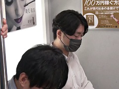 Mamada, Corrida, Grupo, Japonés, Maduro, Madres para coger, Trio, Esposa