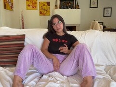 Series with fit glasses girl edging in JOI sessions