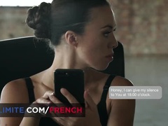 Submissive Brunette Tiffany Doll Dominated in BDSM Secretary Sex