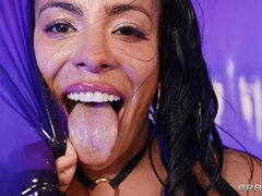 デカチン, 黒人, フェラチオ, ズームショット, イマラチオ, 異人種間, キス, オマンコ