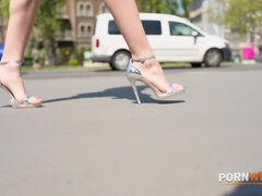 Seductive Babe Tempts Artist Into Steam - Candie Luciani