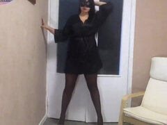 Gros cul, Gros seins, Femelle, Fait maison, Mature, Chatte, Solo, Jarretelles