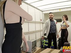 Two of the lads sneaky fuck a hot blonde married MILF