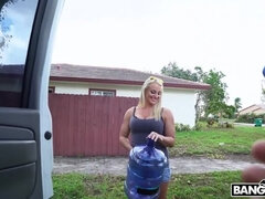 Grosse titten, Blondine, Spermaladung, Handjob, Hd, Orgasmus, Reiten
