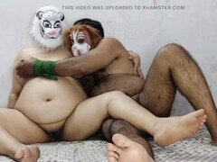 Anal, Ass to mouth, Couple, Fingering, Handjob, Mask, Massage, Orgasm