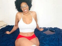 Suck off, big tits black girl, afro girl