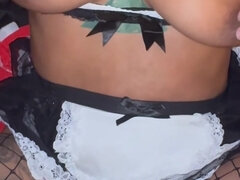 素人, デカパイ, イく瞬間, イマラチオ, チン, デブ, 巨大, メイド