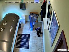 Amateur, Morena, Checa, Coño, Afeitado, Adolescente, Apretado, Voyeur