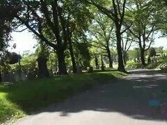 Amateur Brunette Ivy Aura Walking & Flashing in Public - POV & Small Tits