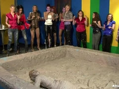 Jeans vs. Latex Mud Battle