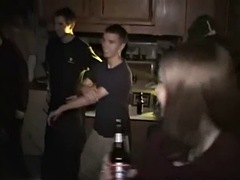 College sluts ride cocks while others watch