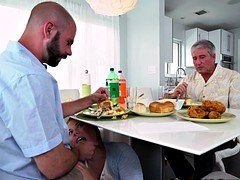 Naughty Alyssa Cole fuck with dad's friend
