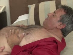 Steamy daddy bear gets down and dirty with a hot anal session