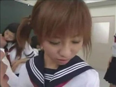 Asiático, Grupo, Japonés, Maestra