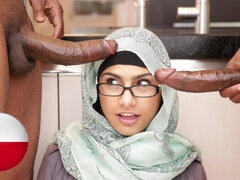 Arabisch, Grosser schwanz, Blasen, Braunhaarige, Hd, Monster, Realität, Flotter dreier