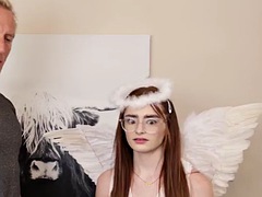 Nana, Grosse bite, Sucer une bite, Tir de sperme, Ex petite amie, Pov, Rousse roux, Maigrichonne