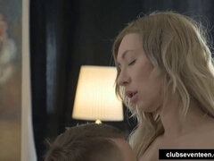 Watch Jada lick and bang Nick Whitehard's giant dick with her slim blonde body