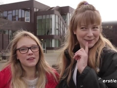 Kitzler, Deutsch, Behaart, Hd, Lesbisch, Lecken, Öffentlich, Muschi