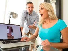 お尻, ブロンド, フェラチオ, チン, 手コキする, なめる, 淫乱熟女, 剃毛