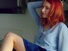 Doigter, Béant, Chatte, Rousse roux, Chaussures, Solo, Dénudage, Mouillée