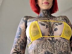 Leie, Grosse titten, Bikini, Kompilation, Lingerie, Milf, Tätowierung, Titten