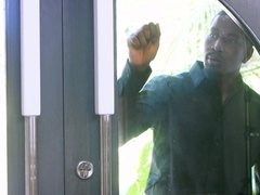 黒人, ブロンド, フェラチオ, 浮気者, 顔射, Hd, 馬乗り, ストッキング