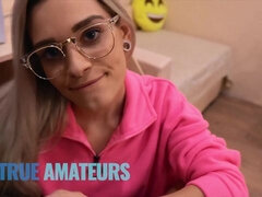 Anal, Cul, Sucer une bite, Queue, En levrette, Lunettes, Suçant, Adolescente