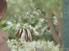 美女, デカチン, フェラチオ, カップル, ヨーロピアン, ロシア人, ショートヘア, タトゥー