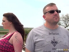 デカパイ, イギリス人, 茶髪の, 現実, ヤリマンの