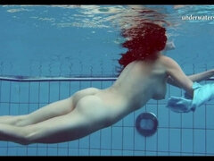 18, デカパイ, ビキニ, フェティッシュ, ヌード, プール, 公共, ロシア人