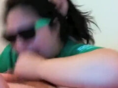 Savage Asian Throat Job with Massive Cum in Throat