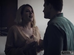 Grosse titten, Blondine, Hundestellung, Familie, Milf, Realität, Sohn, Stiefmutter