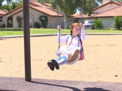 Anal, Doigter, Pénétrer avec le poing, Béant, Masturbation, Orgasme, Public, Élève