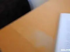 ブロンド, フェラチオ, 小柄, ハメ撮り, 馬乗り, 禁句, ティーン, 三人