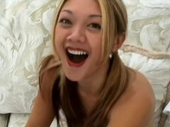 18 jaar, Aziatisch, Kont, Blond, Pijpbeurt, Lul, Hondjeshouding, Mager