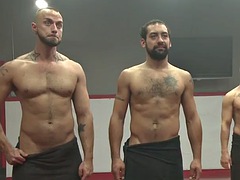 お尻, 黒人, 黒人, ゲイ, グループ, ハードコア, レスリング