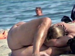 Playa, Masturbación, Público, Voyeur