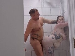 Bad, Wohlbeleibte schöne frauen, Schönheit, Blasen, Fetisch, Masturbation, Dusche, Tätowierung