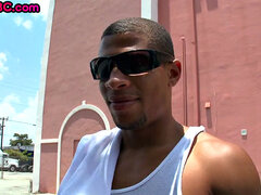 Real Nubian gay nailed outdoor after pickup check