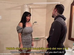 素人, 茶髪の, 浮気者, カップル, イタリア人, キス, 淫乱熟女, オッパイの